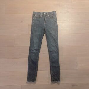 rag & bone high rise ankle skinny jeans - size 24